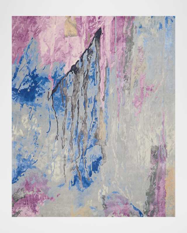 Prismatic Grey/Multicolor Hand-Tufted Rug, 10' x 14'